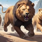 bears running around get killed by a lion dream meaning