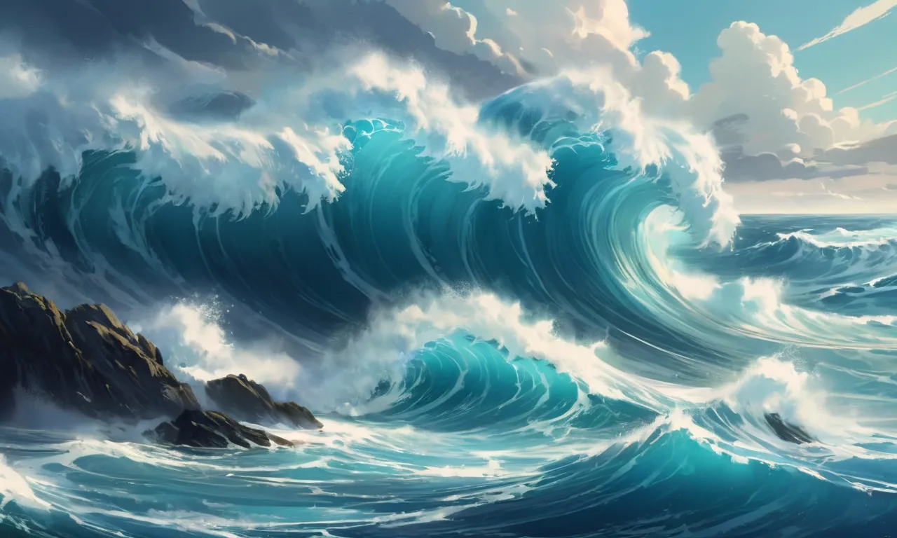 big ocean waves dream meaning