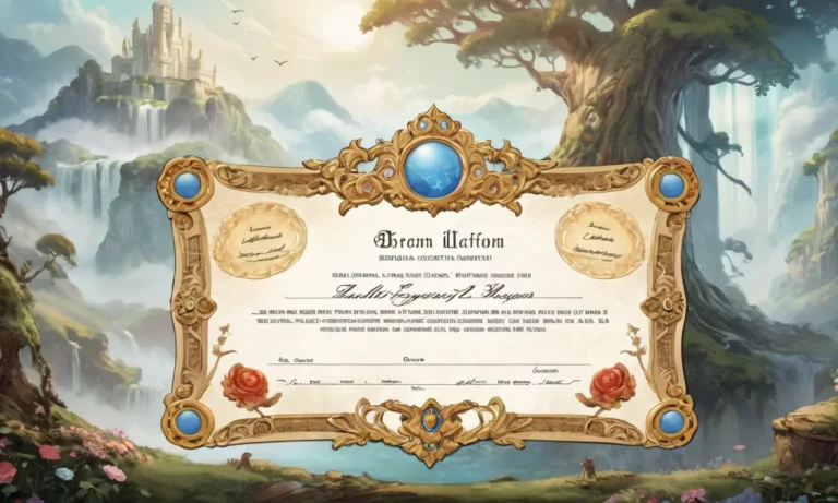 Birth Certificate Dream Meaning