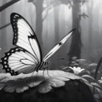 black and white butterfly dream meaning