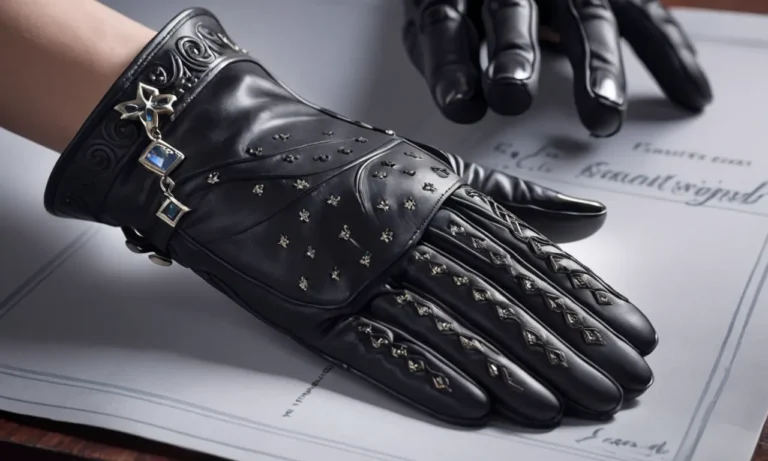 Black Leather Gloves Dream Meaning