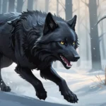 black wolf chasing you dream meaning