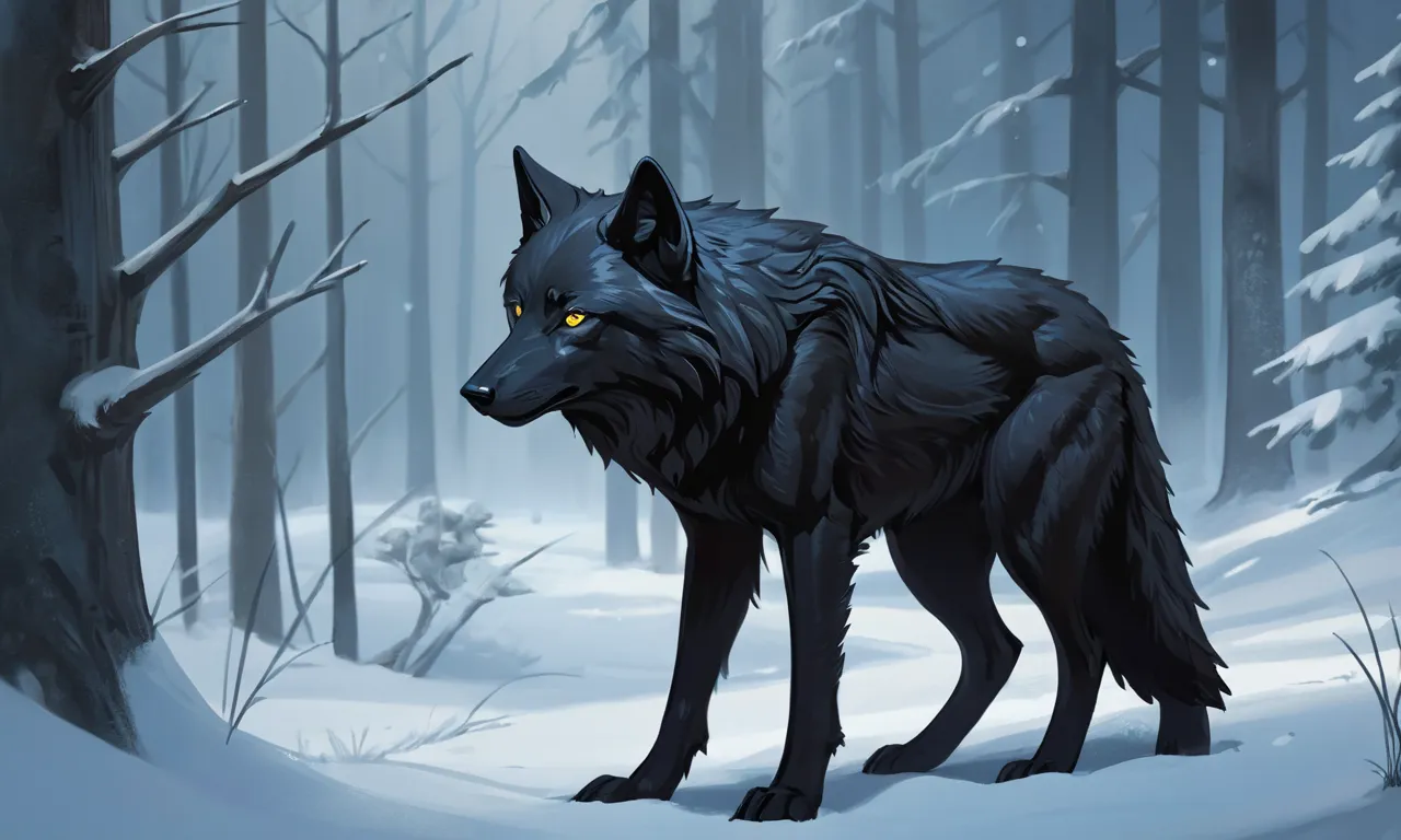 The Mysterious Meaning Behind Dreaming of a Black Wolf 1 black wolf dream meaning