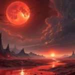 blood red sun