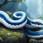 blue and white snake dream meaning