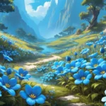 blue flowers dream meaning