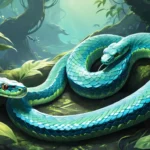 blue green snake dream meaning