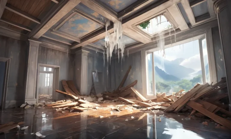 Ceiling Collapses After Heavy Rain Dream Meaning