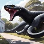 chasing big black snake beside church dream meaning