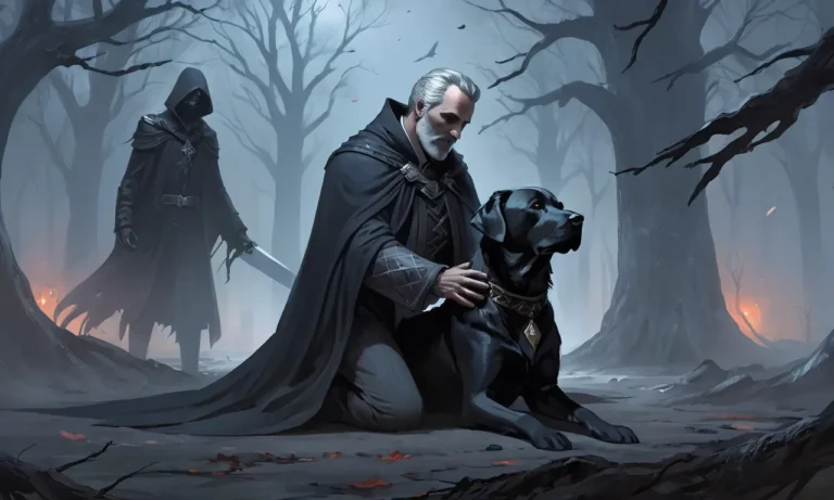 Dead Father Protects You From A Black Dog Dream Meaning