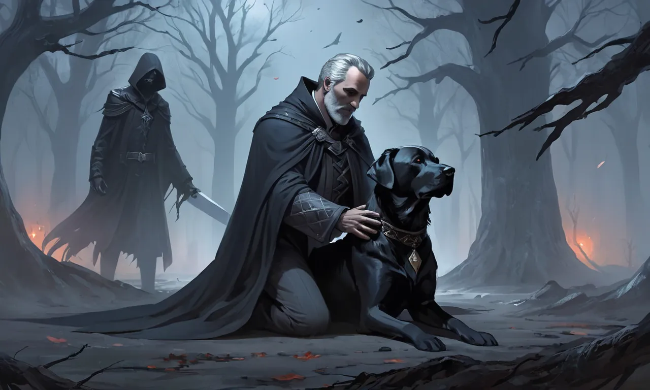 dead father protects you from a black dog dream meaning