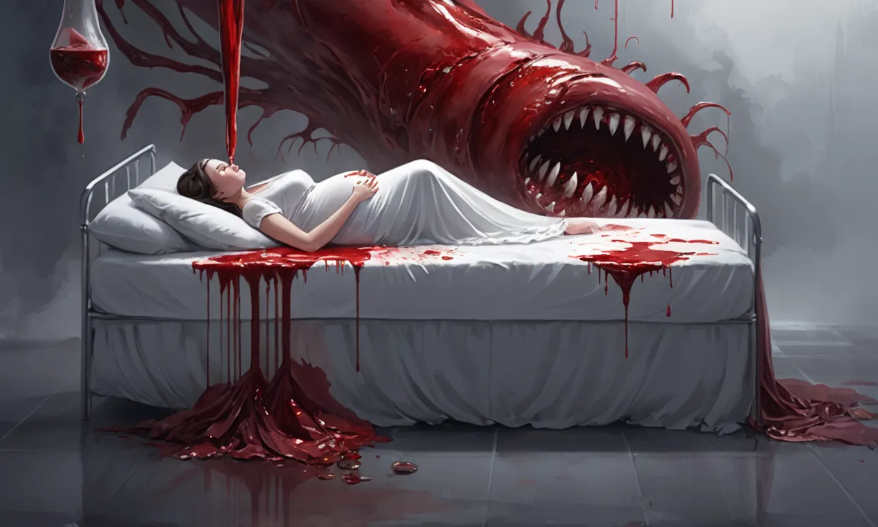 dream of bleeding while pregnant