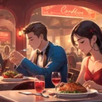 eating dinner with lover at a restaurant dream meaning