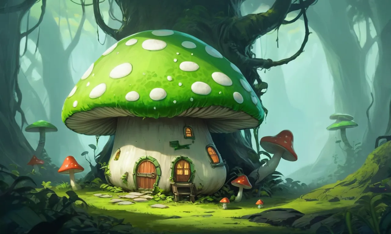 fat green mushroom on my head dream meaning