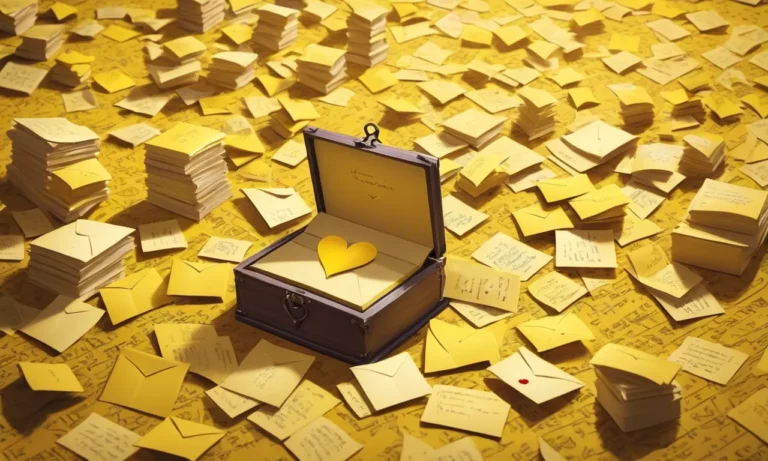 Finding Many Yellow Love Letters Dream Meaning