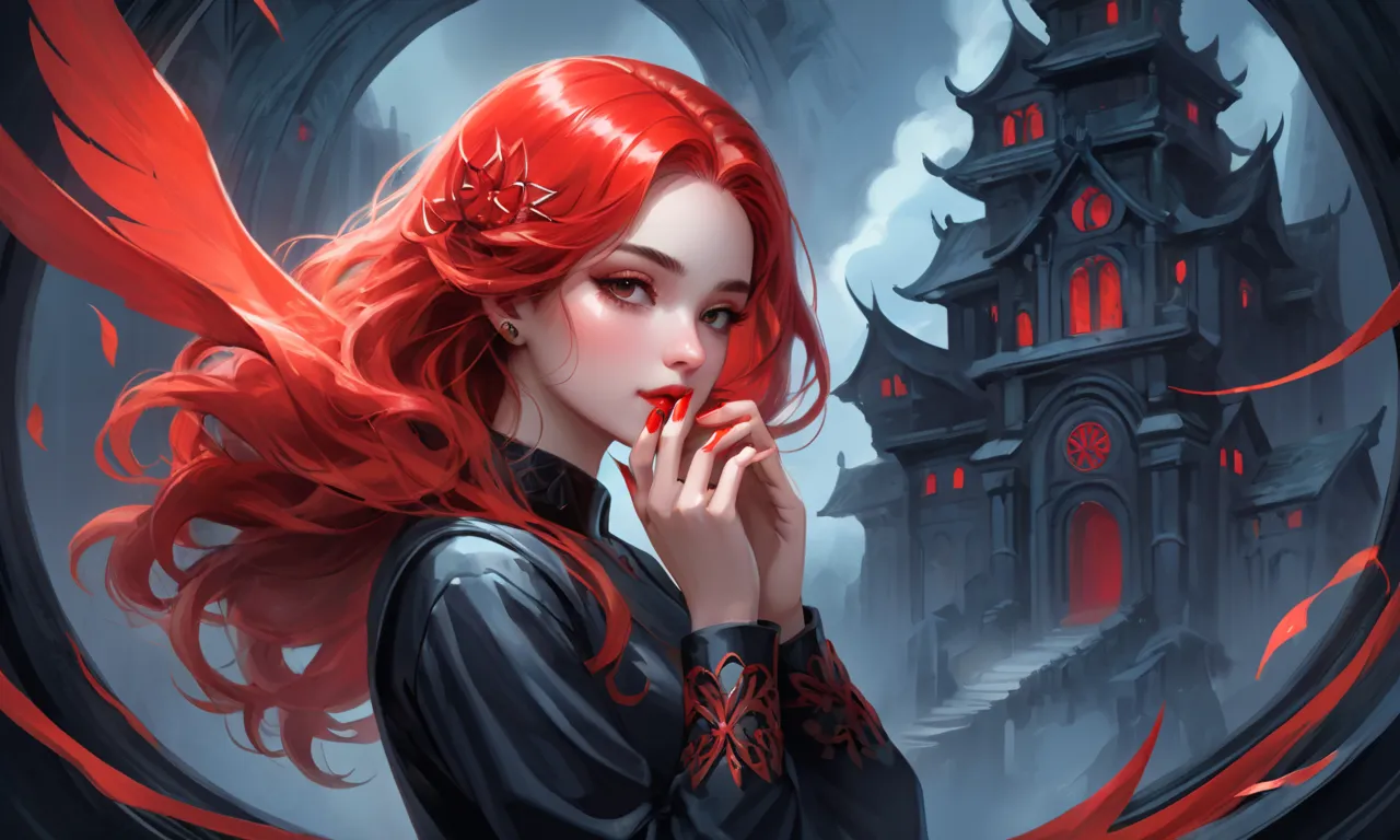 girl with red nails dream meaning