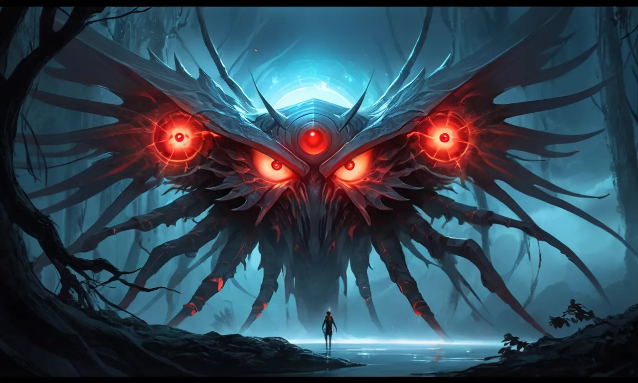 glowing red eyes dream meaning