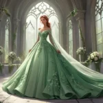 green wedding dress dream meaning