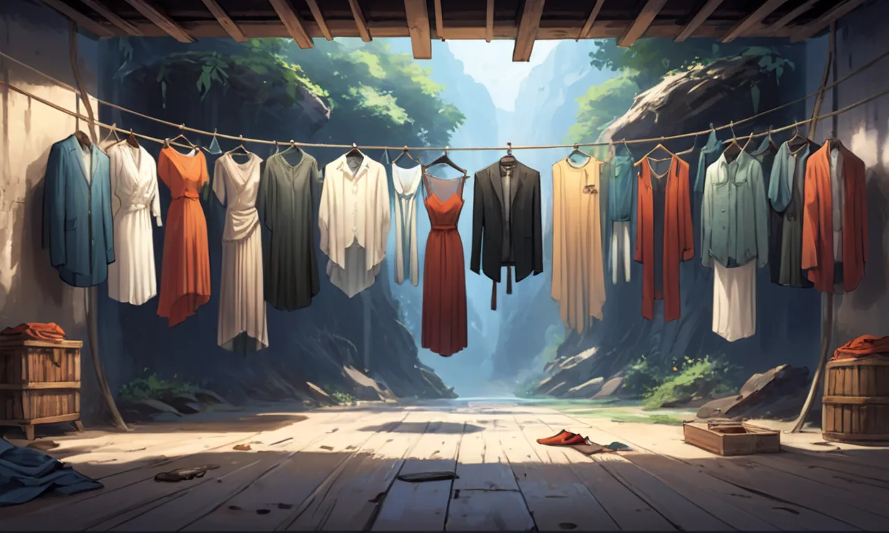 hanging clothes dream meaning