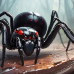 huge black widow spider dream meaning