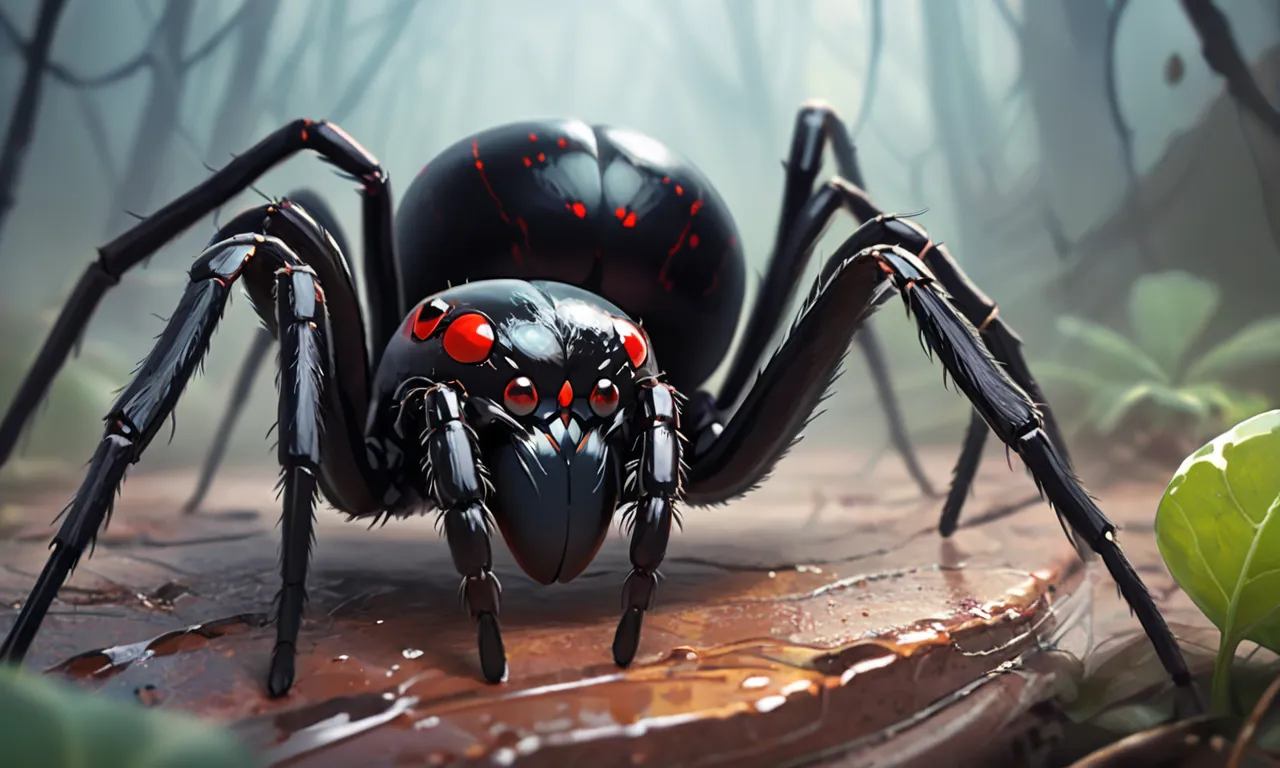 huge black widow spider dream meaning