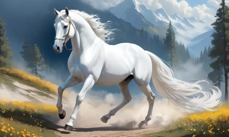 Leading a White Horse by Halter Dream Meaning