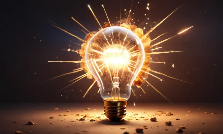 Light Bulb Exploding Dream Meaning