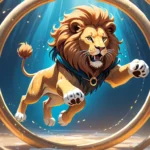 lion jumping through hoops dream meaning