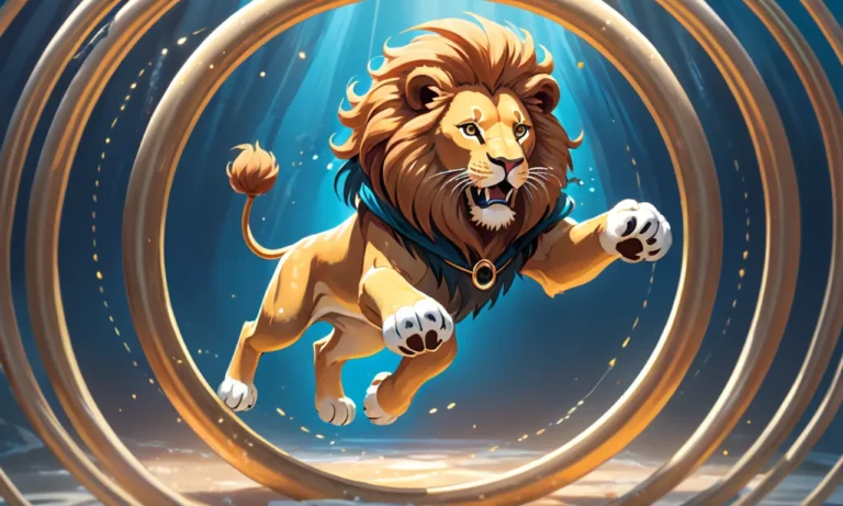 Lion Jumping Through Hoops Dream Meaning