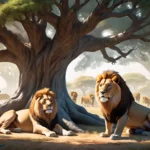 lions under trees dream meaning