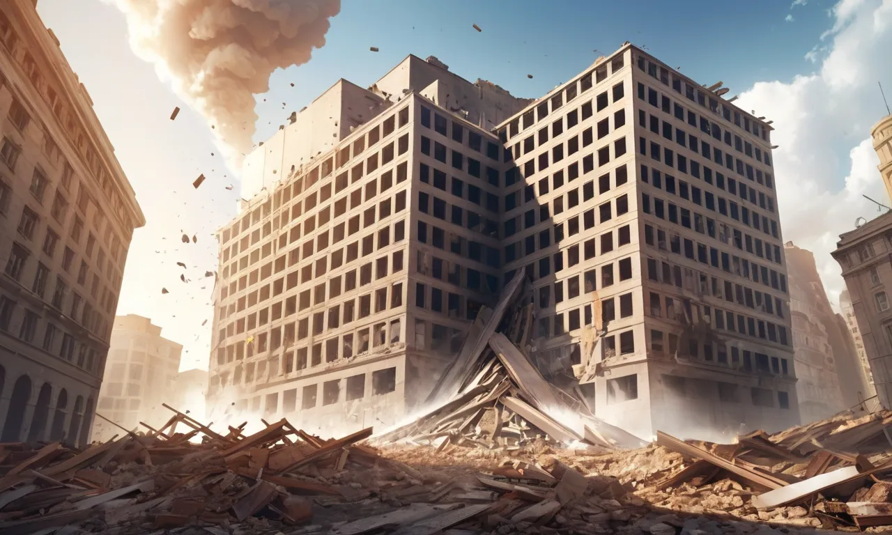 Massive Building Is Falling Down Dream Meaning: Unveiling the Hidden Symbolism 1 massive building is falling down dream meaning
