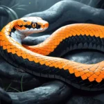 orange black and white snake dream meaning