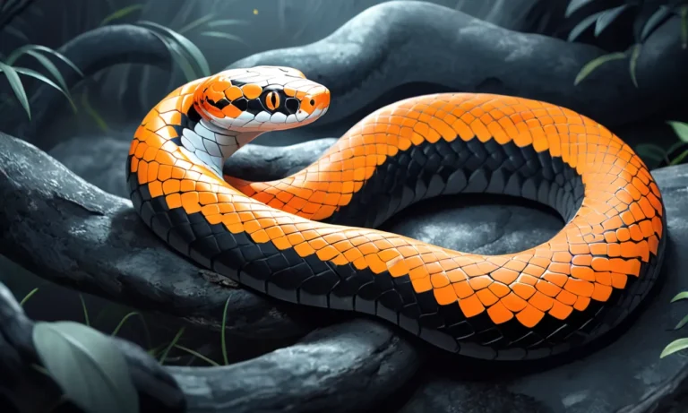 Orange, Black and White Snake Dream Meaning