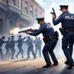 police pulling out a gun dream meaning