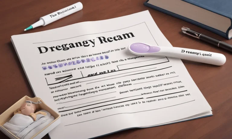 Pregnancy Test Dictionary Dream Meaning