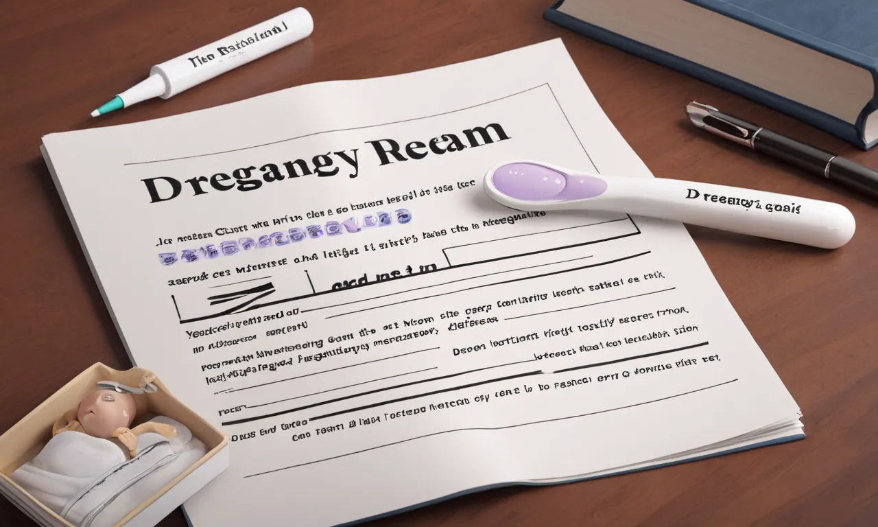 pregnancy test dictionary dream meaning