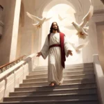 seeing jesus christ on a flight of stairs dream meaning