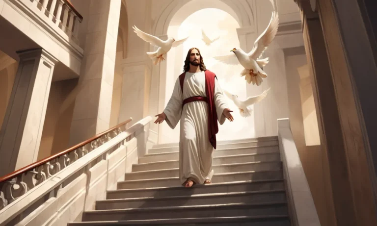 Seeing Jesus Christ on a Flight of Stairs Dream Meaning