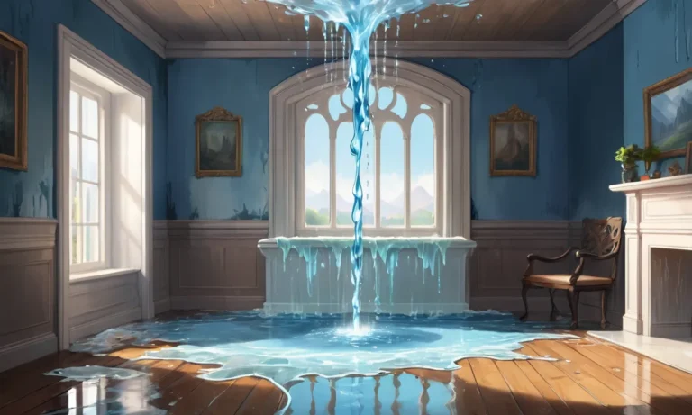 Spiritual Meaning Of Water Leaking In House