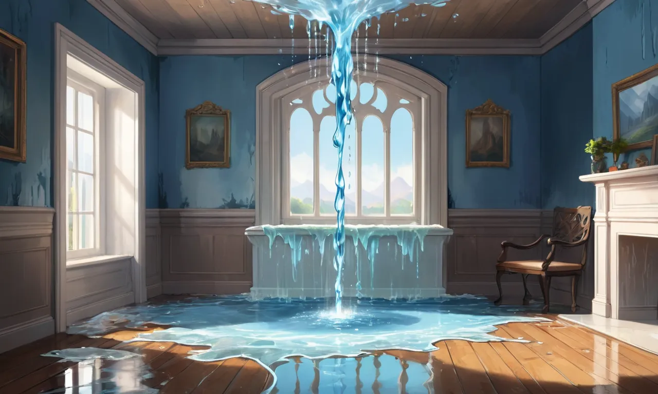 spiritual meaning of water leaking in house