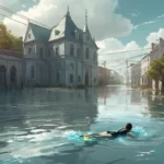 swimming in flood water dream meaning