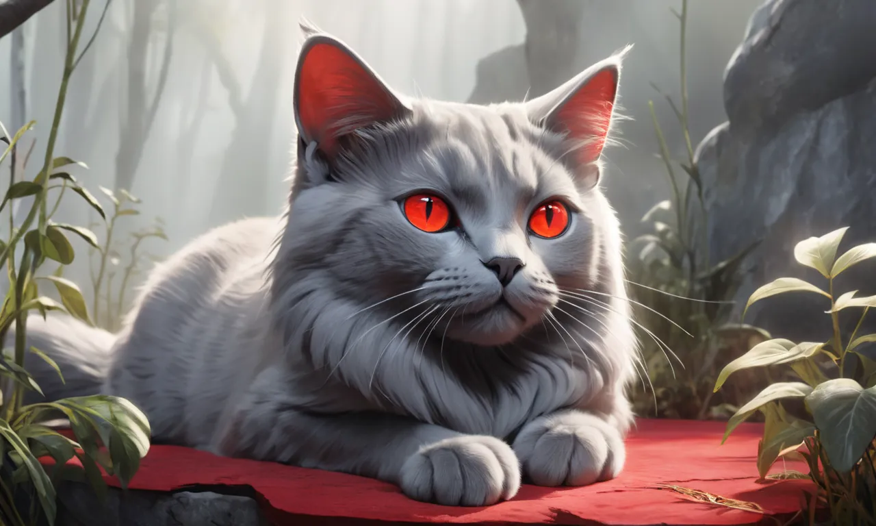 Talking Grey Cat with Red Eyes Dream Meaning 1 talking grey cat with red eyes dream meaning