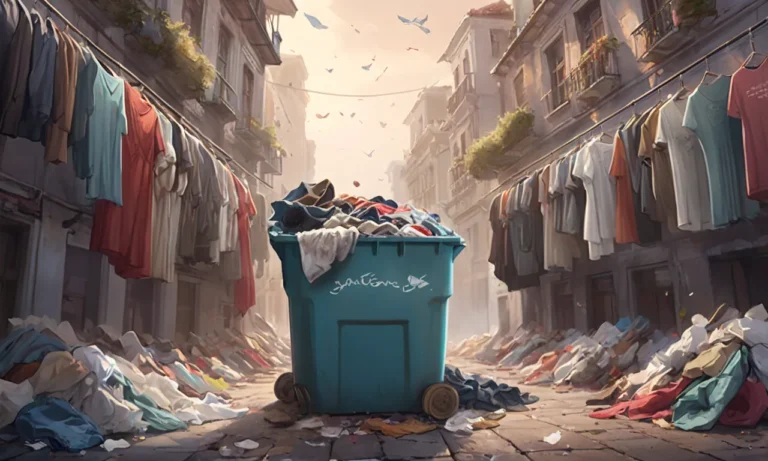 Throwing Away Clothes Dream Meaning