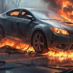 trapped in a burning car dream meaning