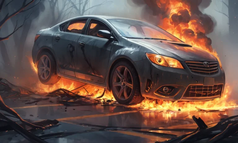 Trapped In A Burning Car Dream Meaning