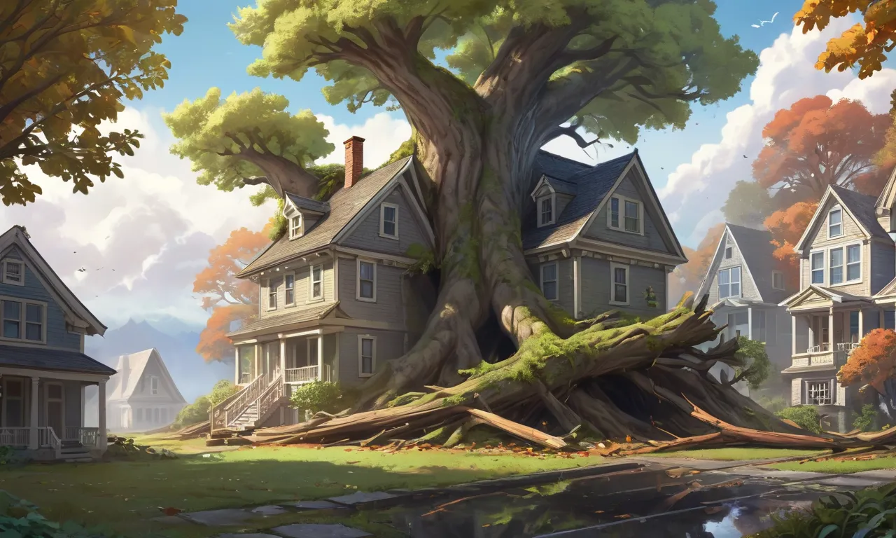 tree fell on the house dream meaning