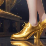 wearing bright gold shoes dream meaning