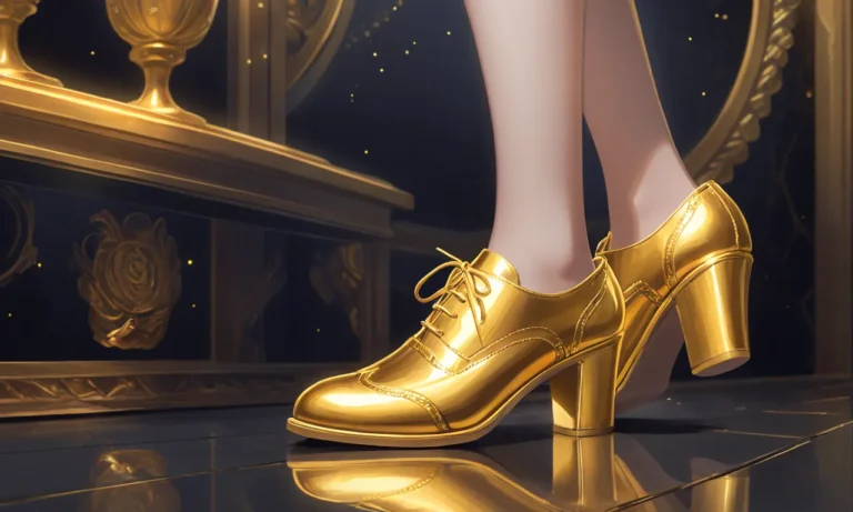 Wearing Bright Gold Shoes Dream Meaning