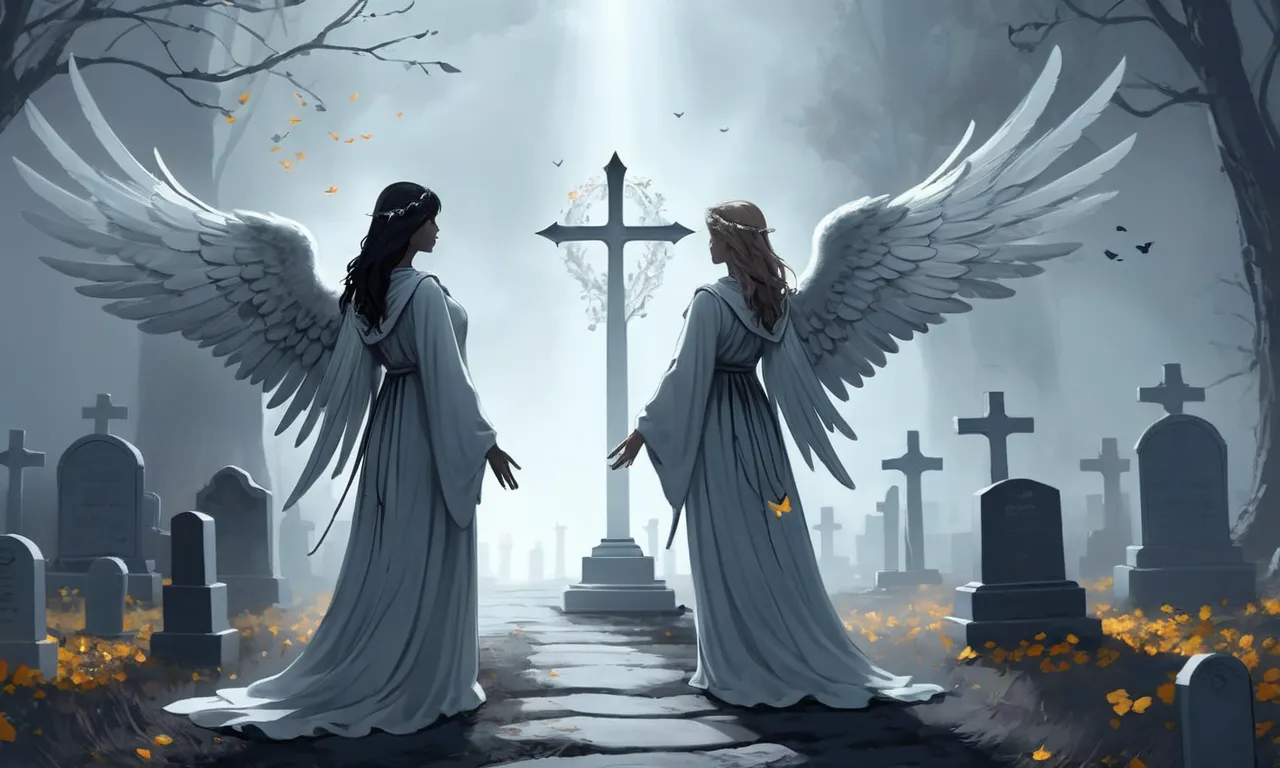 angels guiding me to cemetery dream meaning