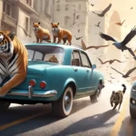 animals escaping from cars dream meaning